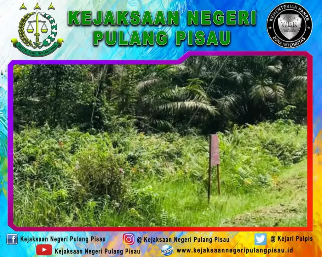 Tim Penyidik Pidsus Kejari Pulang Pisau Sita Tanah Tersangka Korupsi Dana Desa Talio Hulu