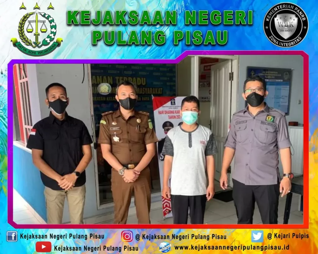 “KEJAKSAAN NEGERI PULANG PISAU TELAH MENGEKSEKUSI TERPIDANA ATAS NAMA NEKASONY, S.PD BIN (ALM) MURJANI DALAM PERKARA DUGAAN TINDAK PIDANA KORUPSI PENYIMPANGAN DANA BANTUAN OPERASIONAL SEKOLAH (BOS) PADA SMKN 1 KAHAYAN HILIR KABUPATEN PULANG PISAU T.A. 2015, 2016, DAN 2017 YANG BERSUMBER DARI DANA APBN”