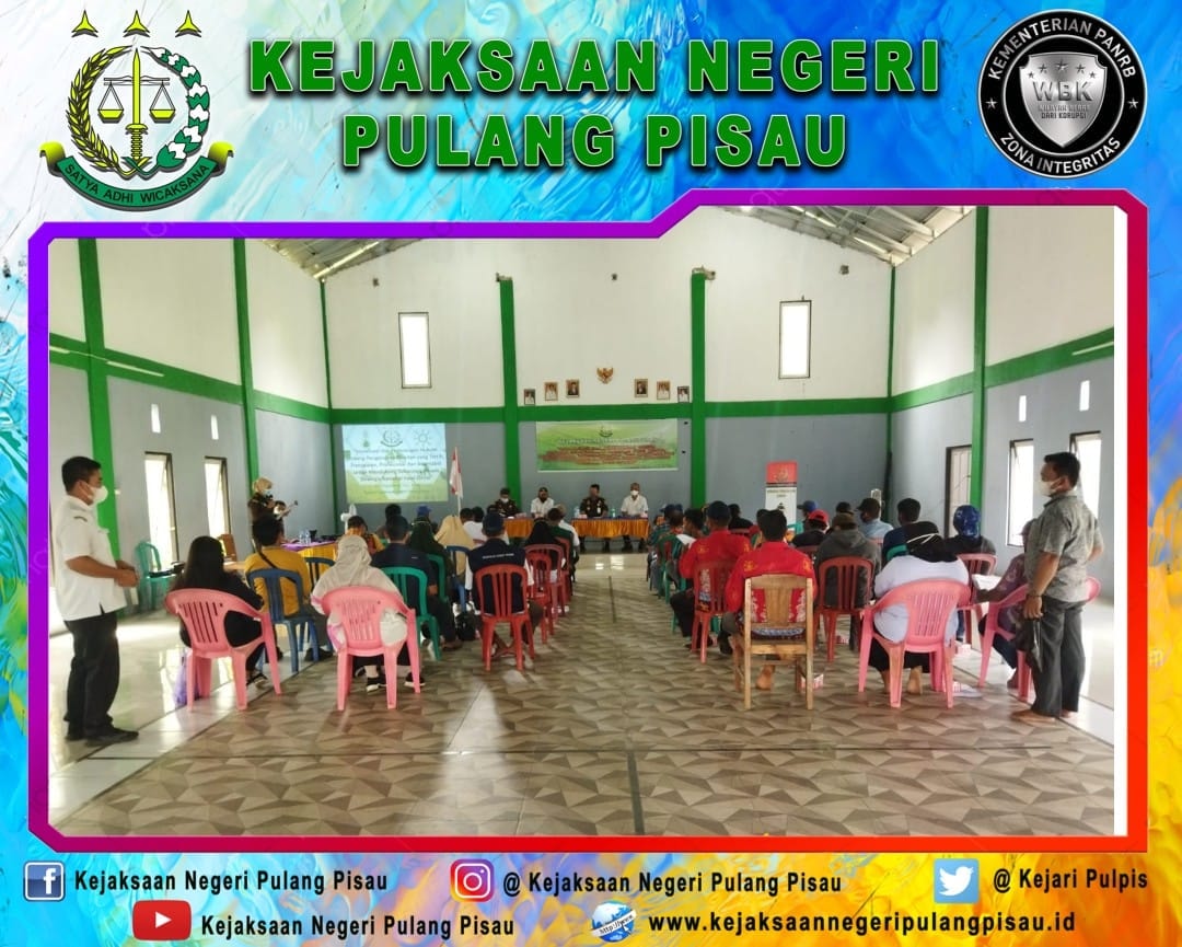 Kajari Pulang Pisau Sosialisasi dan Penerangan Hukum tentang Pengelolaan Alsintan di Kawasan Food Estate Bekerja sama dengan Dinas Pertanian Kabupaten Pulang Pisau