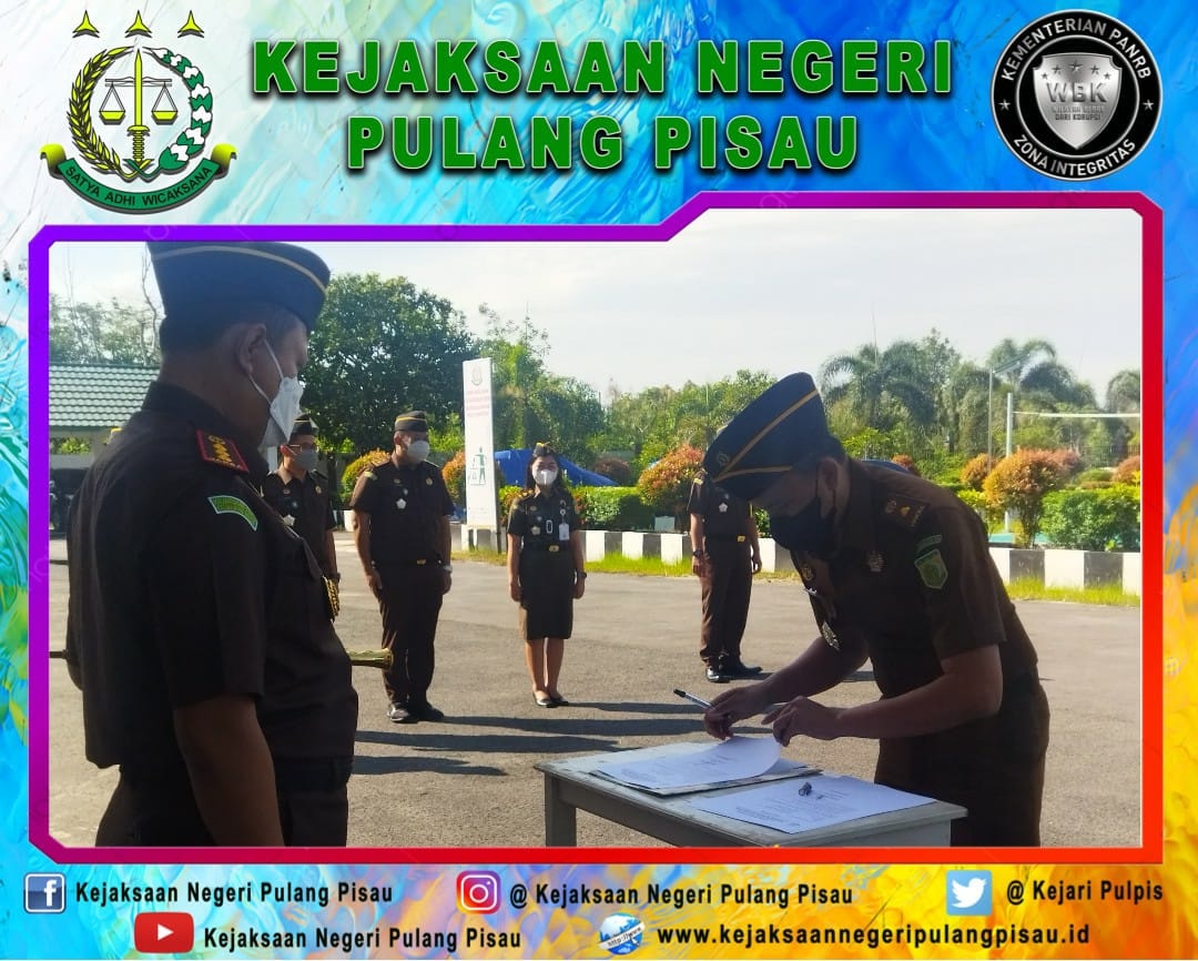 Kejaksaan Negeri Pulang Pisau Mengadakan Apel Zona Integritas Menuju WBBM Tahun 2022