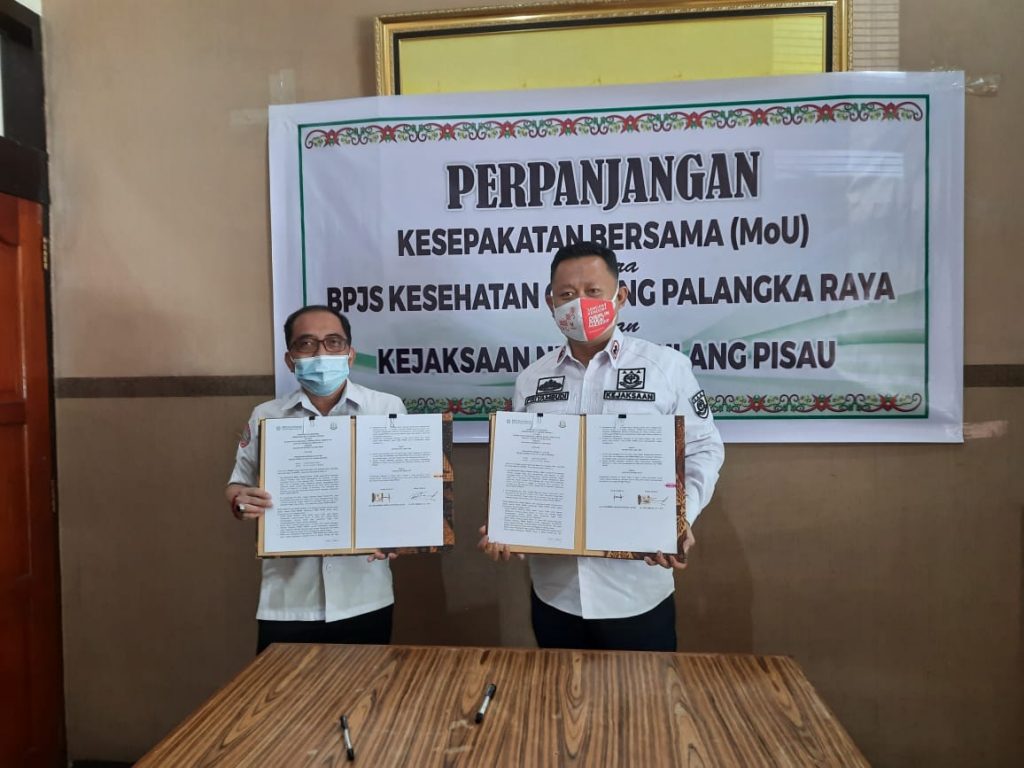 Kejari Pulpis Perpanjang MoU dengan BPJS Kesehatan Cabang Palangka Raya