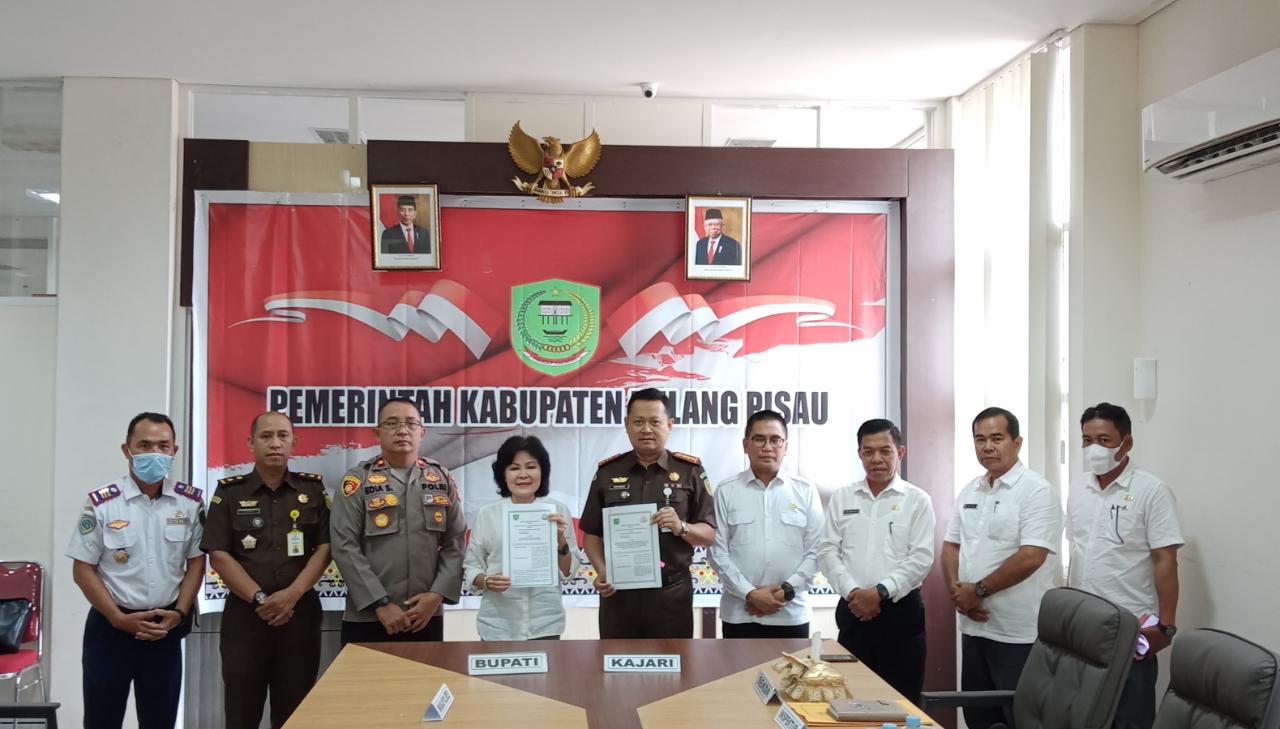 Sigap Tindaklanjuti Rakornas Kemendagari & Forkopimda, Kejari Pulpis teken MoU bersama PEMKAB