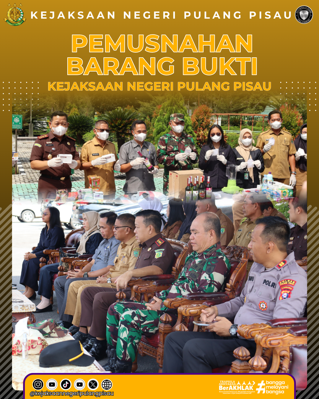 Pemusnahan Barang Bukti Tindak Pidana Narkotika dan Perkara Tindak Pidana Lainnya Tahun 2026